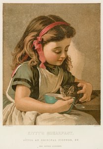 El desayuno de Kitty de Sophie Gengembre Anderson